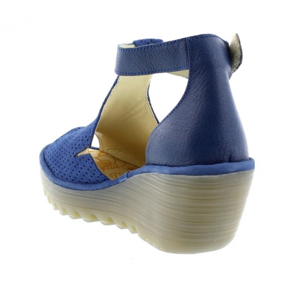 Fly London Yall Open Toe Platform Wedge Sandals Size 41 - Picture 2 of 8